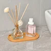 Wooden pallet rectangular base water tray basin support round small chassis basin pad waterproof bamboo tray 5