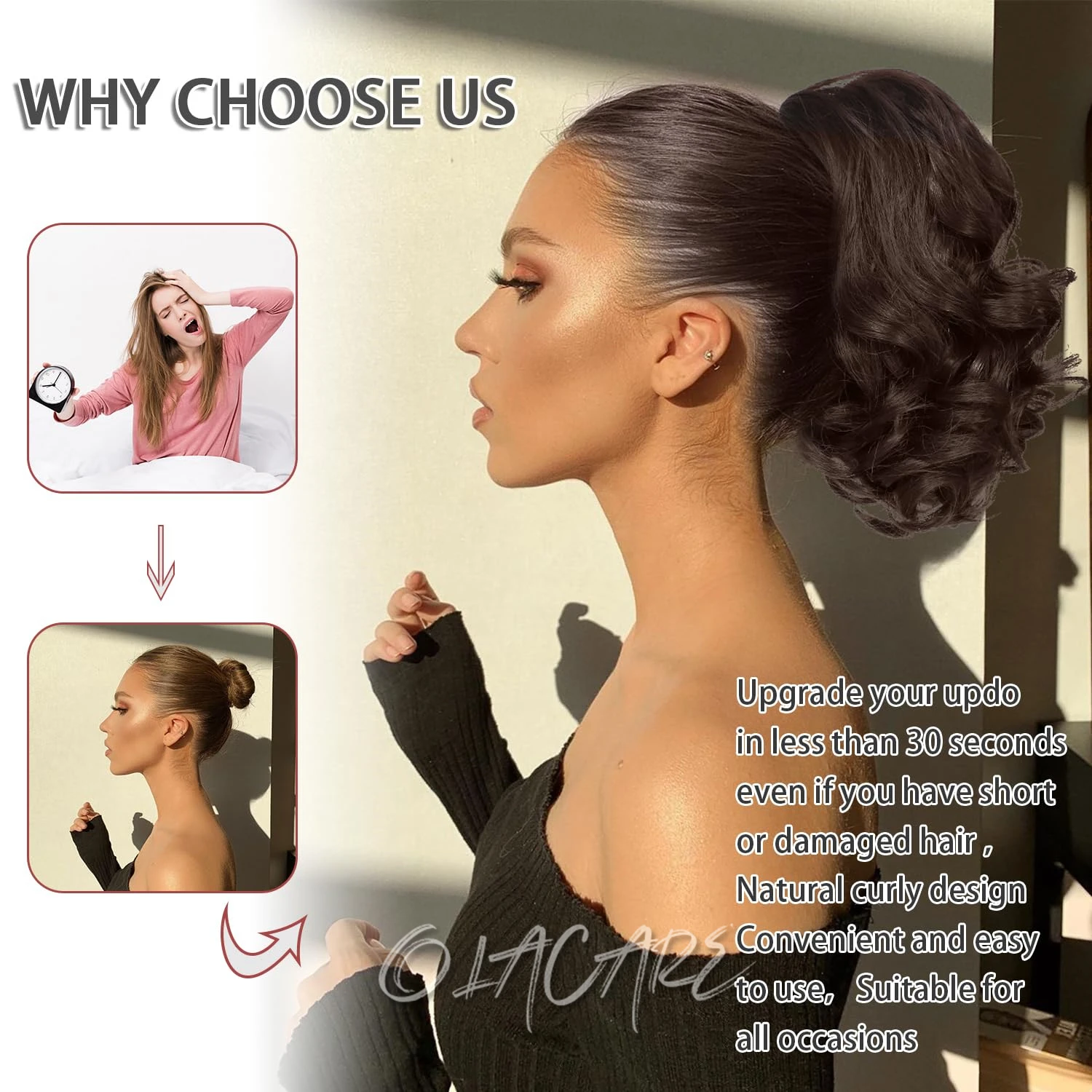 Synthetic Curly Ponytail Clip In Hair Extension
