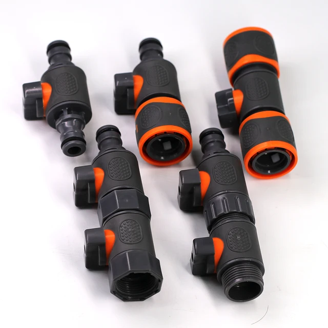 11Style Bsp 1/2 3/4 1 Hüvelykes Gyors Csatlakozó Kerti Öntözők Kiegészítők Tömlő Adapter Csatlakoztatás Javító Gömb Szelep Hosszabbítója - Image 3