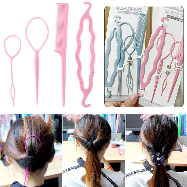 Ensemble d'outils de coiffure magiques pour femmes, barrettes Twist Bun,  pinces à cheveux, tressage de cheveux bricolage, accessoires de tressage,  épingle à cheveux, coiffure - AliExpress