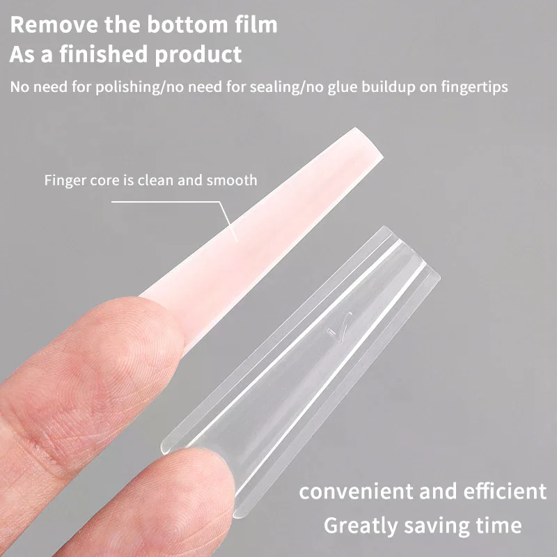 320개 듀얼 네일 폼 샌드위치 코핀 네일 몰드 상하 몰드 세트 매니큐어 아트 연장용 네일 디자인 도구