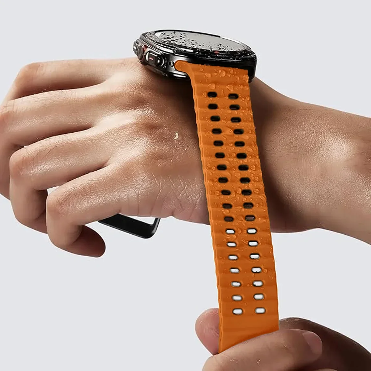 Marine Silicone Sport Bracelet - Premium Strap for Smartwatch Accessories