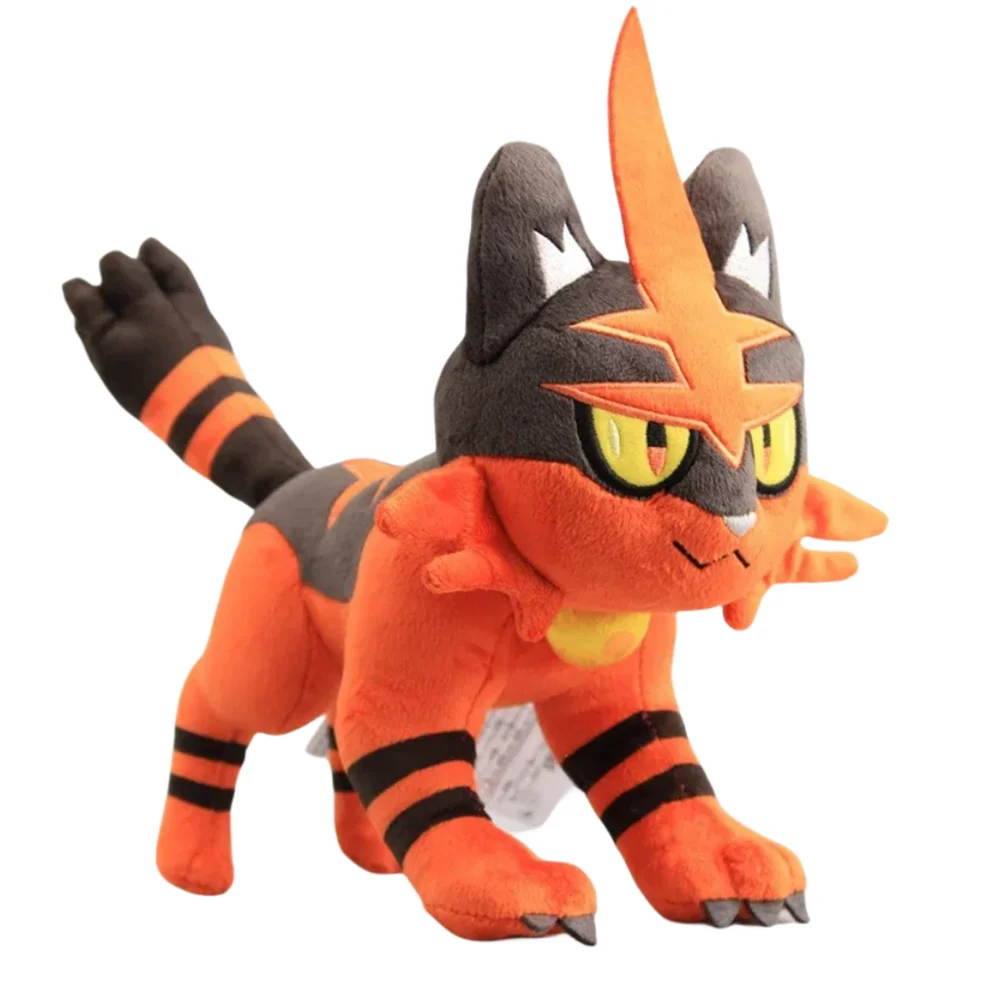 Pokemon Peluche Litten Incineroar Plush Toy Torracat Animal Doll Anime Figure Stuffed Plush Soft Christmas Kids Gift images - 6