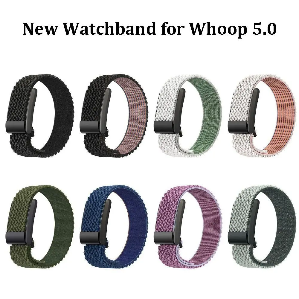 New Nylon Fitness Band Elastic Adjustable Replacement Strap Breathable Multicolour Fitness Tracking Band for Whoop 5.0 Women Men