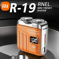 Xiaomi Electric Smart Shaver Digital Display Mini Dual Blade Rechargeable Shaver Household Car Shaver Powerful Men's Gift Shaver 1