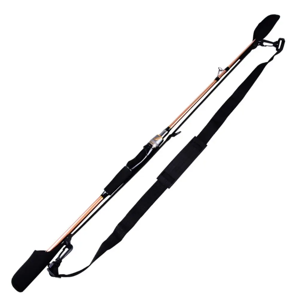 Sac de transport réglable pour cannes à pêche avec ceinture porte-équipement et protection canne et moulinet