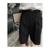 Women's High Waist Loose Wide Leg Shorts with Belt, Casual Summer - Image 3