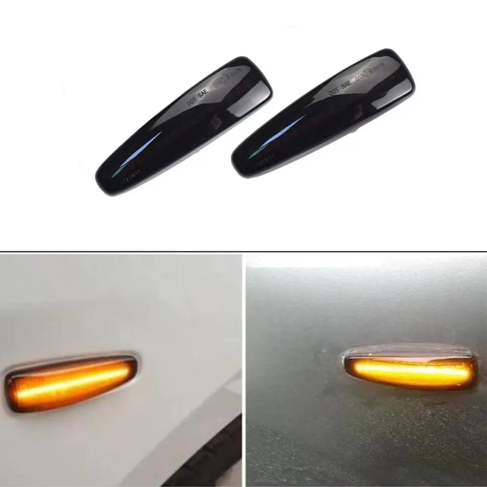 

2Pcs LED Dynamic Turn Signal Light Side Marker Lamp For Mitsubishi Lancer Evolution Evo X Outlander Sport RVR ASX Mirage 2014+