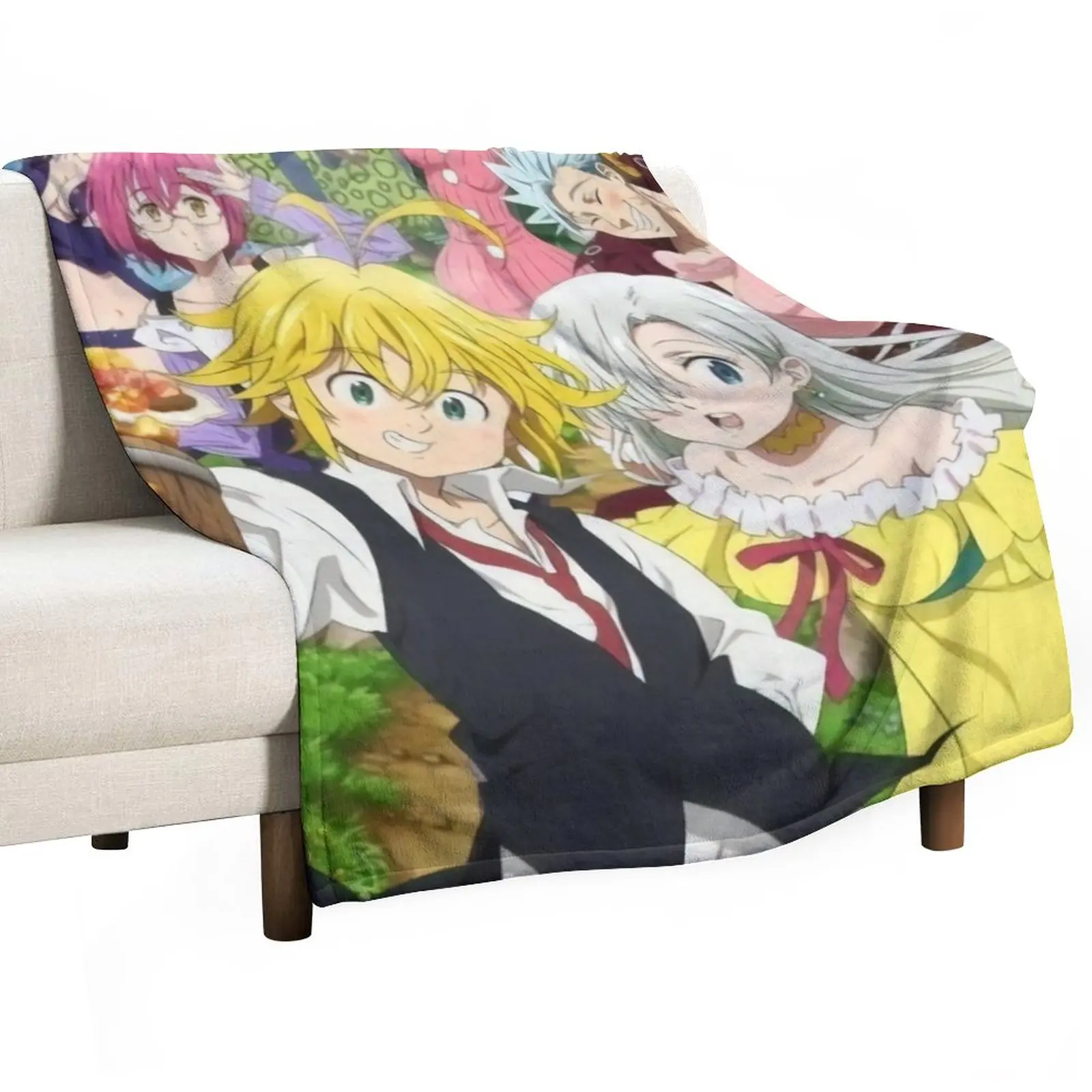

Seven Deadly Sins Throw Blanket sofa Soft Big Blanket Cute Blanket Plaid