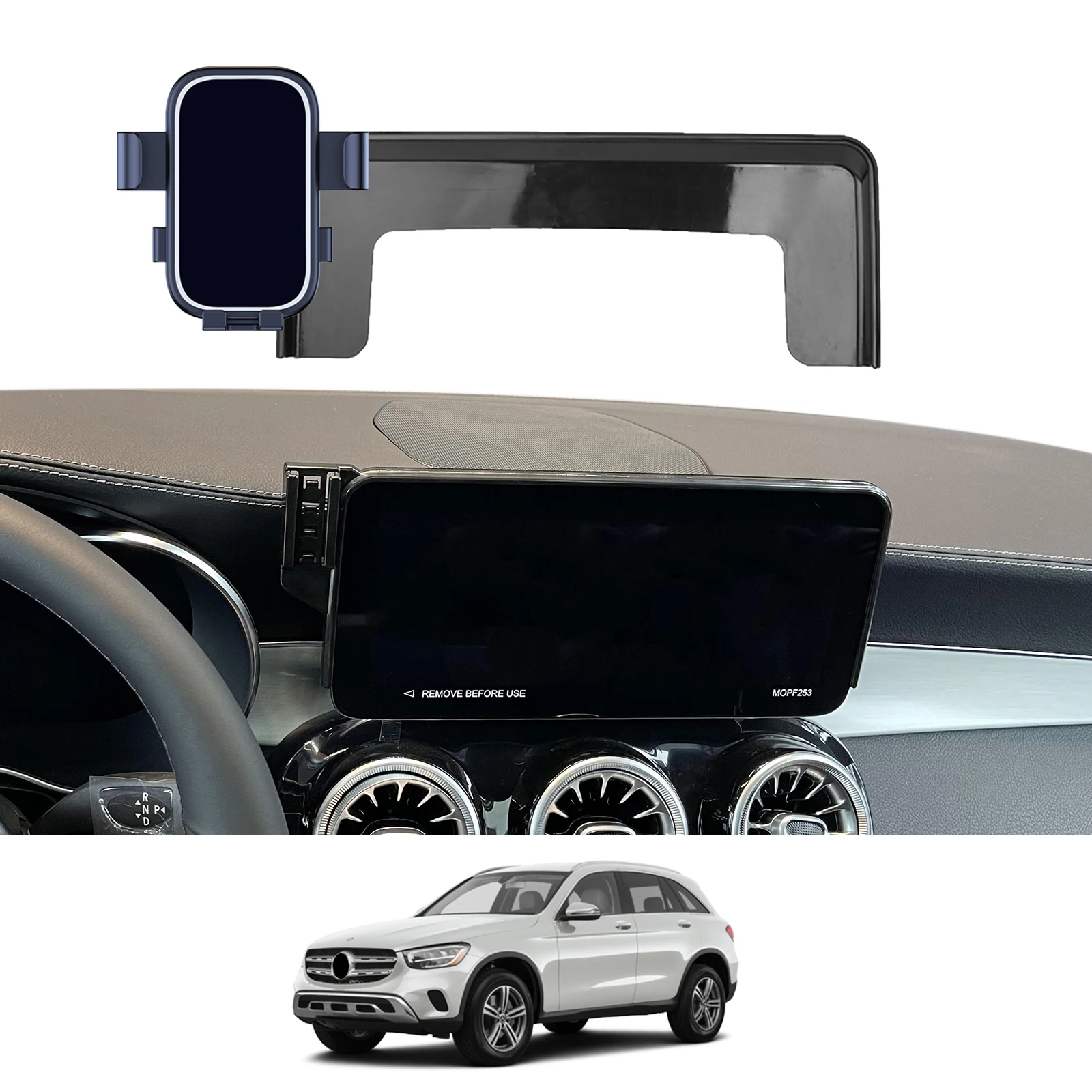 차량용 휴대폰 거치대, 메르세데스 벤츠 GLC 2020-2022 300 43 AMG 63 S GPS 브래킷, 내비게이션 스탠드, 자동차 액세서리