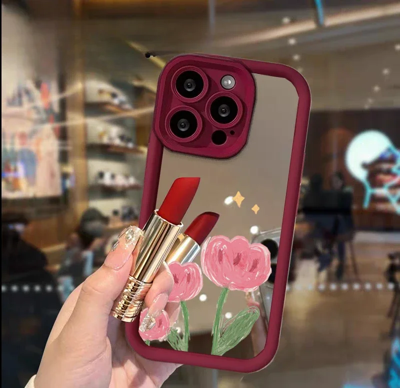 Elegant Floral Mirror Phone Case