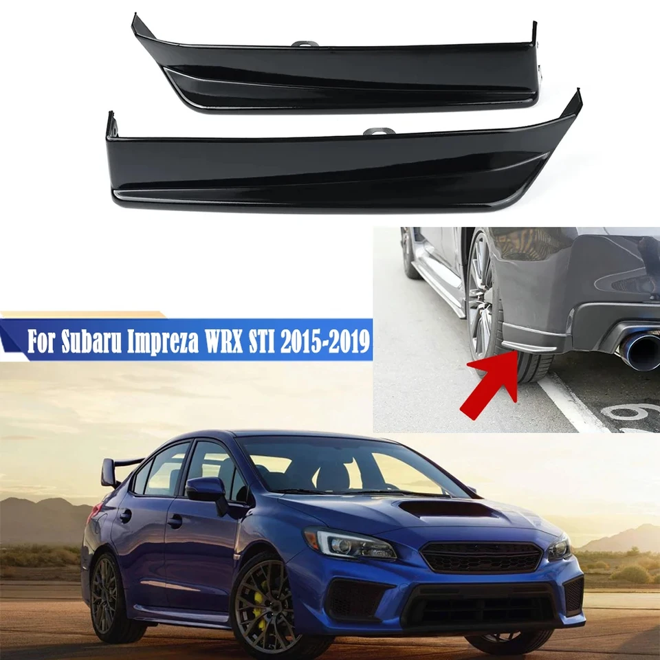 エアロパーツ 2013-2016 STIスタイルブラックPUフロントバンパーリップスポイラーボディキットフィットスバルBRZ 2Dr 2013-201 車のフロントリップバンパースバル Wrx Sti インプレッサ BRZ 2013