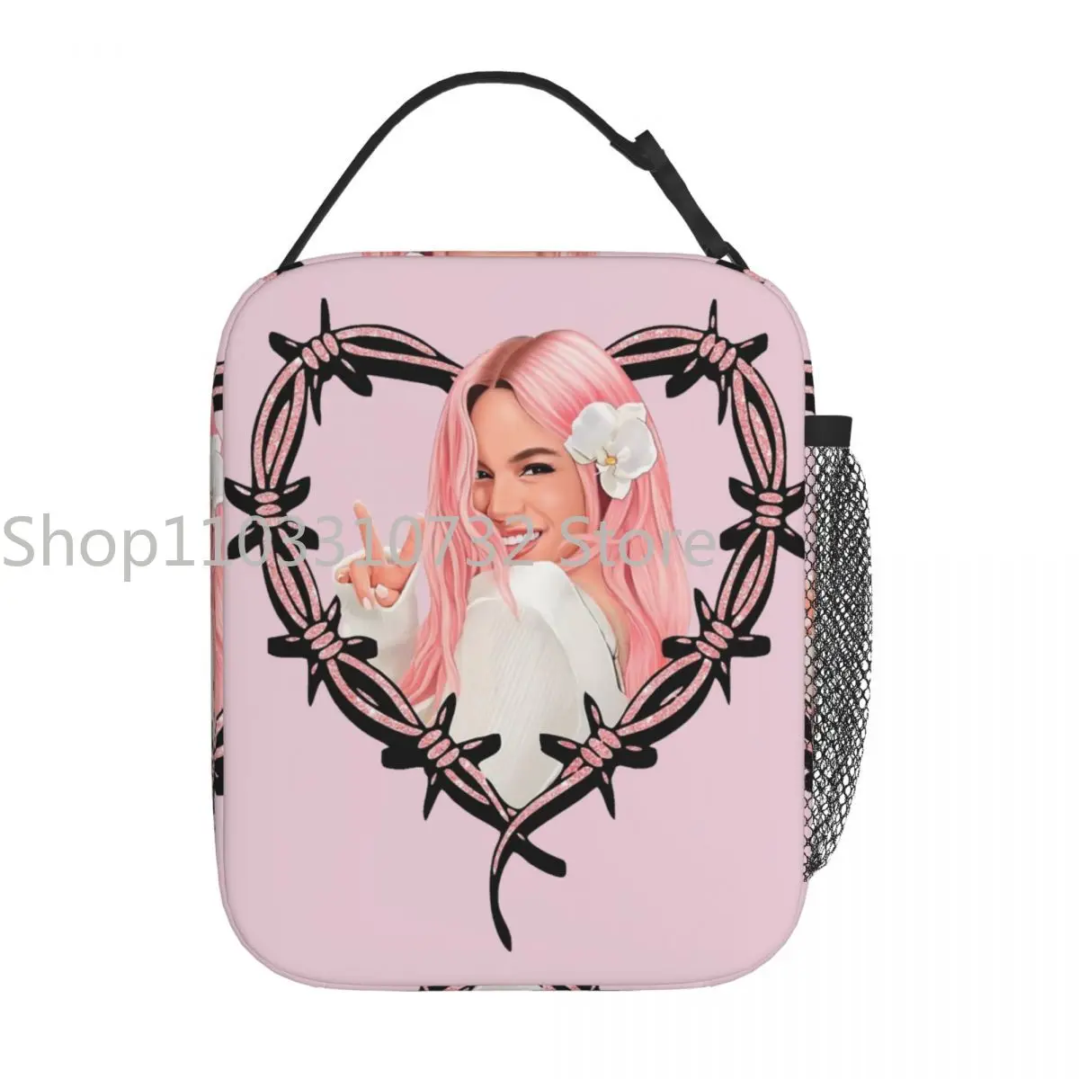 

Karol G Heart Manana Sera Bonito Insulated Lunch Bag Storage Food Box Portable Thermal Cooler Lunch Box For Picnic