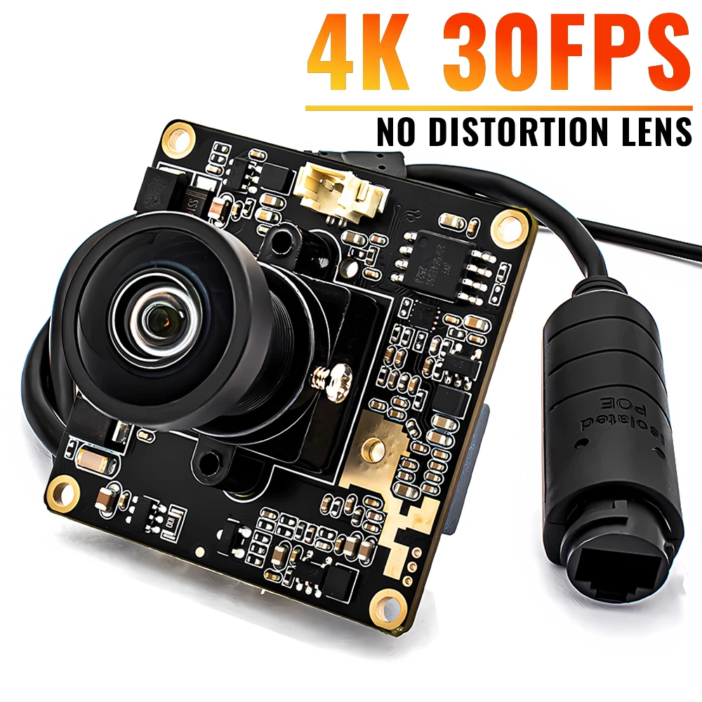 4K IP Camera Module 8MP 30FPS Webcam Board HD No Distortion Lens Human Motion Detection Onvif RTSP Security Protection For Drone 1