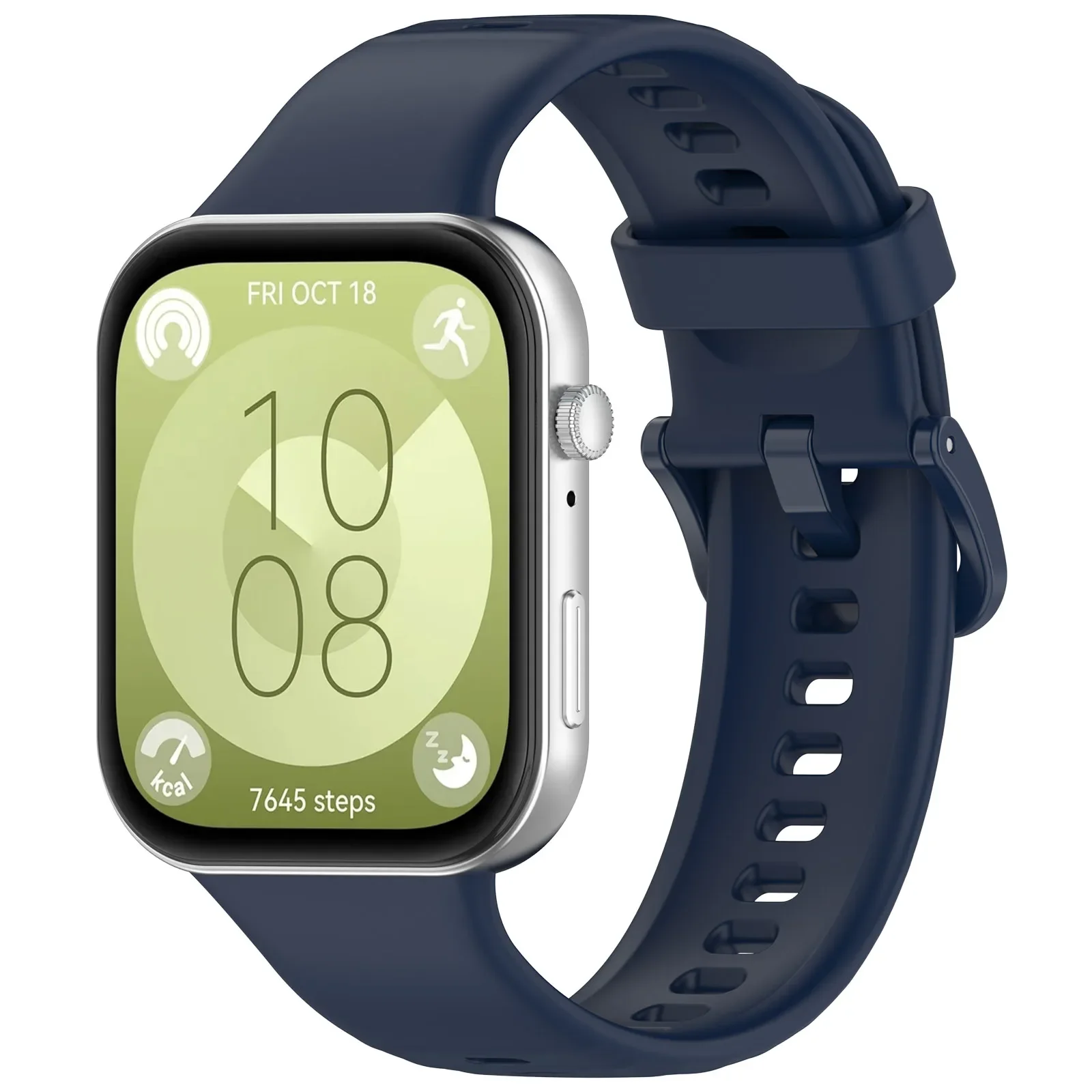 Premium Silicone Band with Tempered Glass Screen Protector & Plating Cover Case