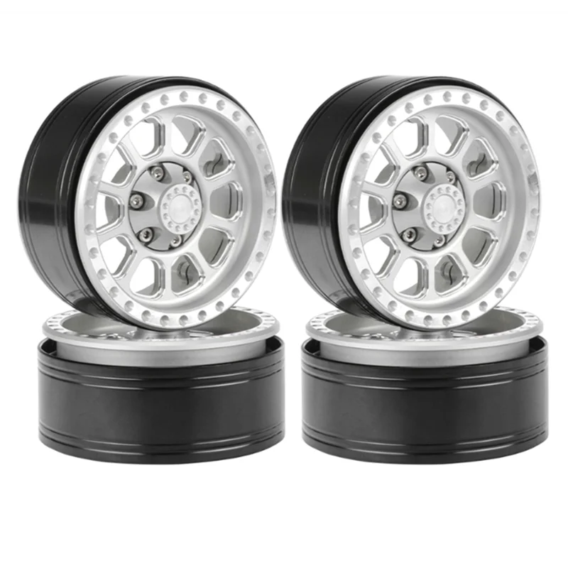 

4Pcs 110G/Pcs Heavy Duty 1.9 Beadlock Wheel Rim Hub for 1/10 RC Crawler Car Axial SCX10 Traxxas TRX4 RC4WD D90 VS4-10,2