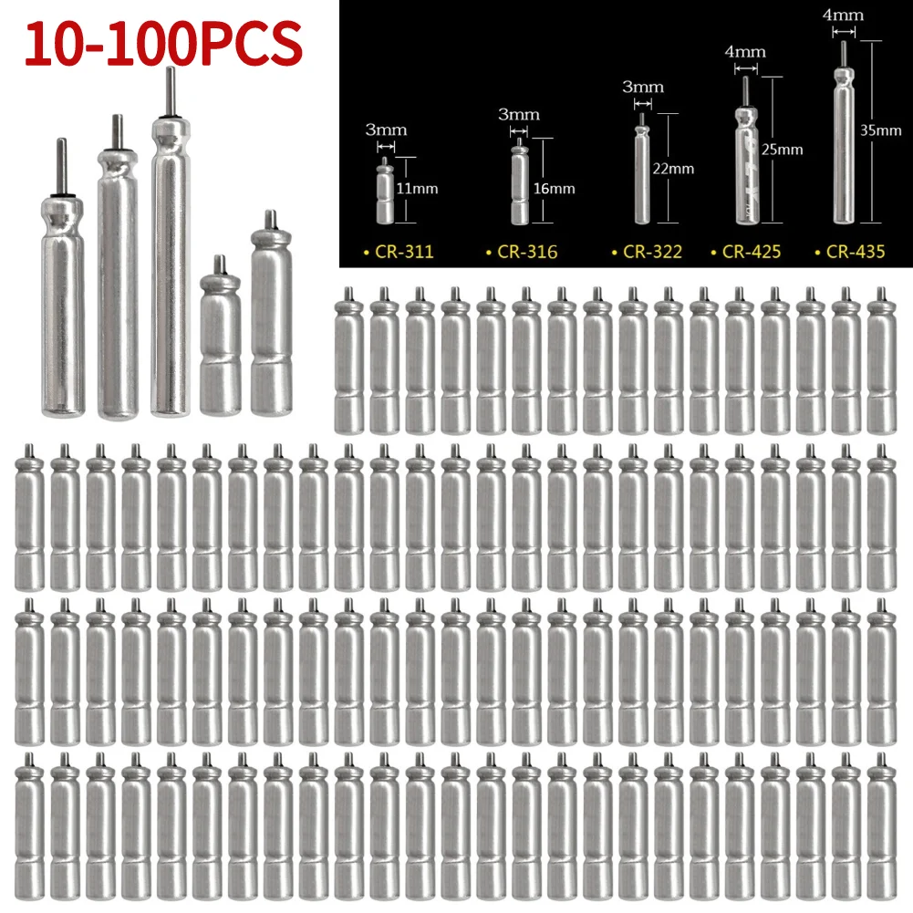 Flotteurs pêche nocturne électroniques 10-100PCS piles CR311 CR316 - accessoires lumineux pêche