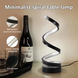 Spiral LED Night Light - Modern Dimmable Table Lamp (Spiral Shape)