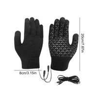 Electric Heated Gloves Touch Screen Outdoor Riding Skiing Mitten USB Heated Gloves for Backpacking Mountaineering (no battery) 6