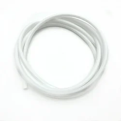 Flexible Food Grade Silicone Hose - Nontoxic, Colorful, Multipurpose Tubing - OD 8xID 4mm (WHITE)