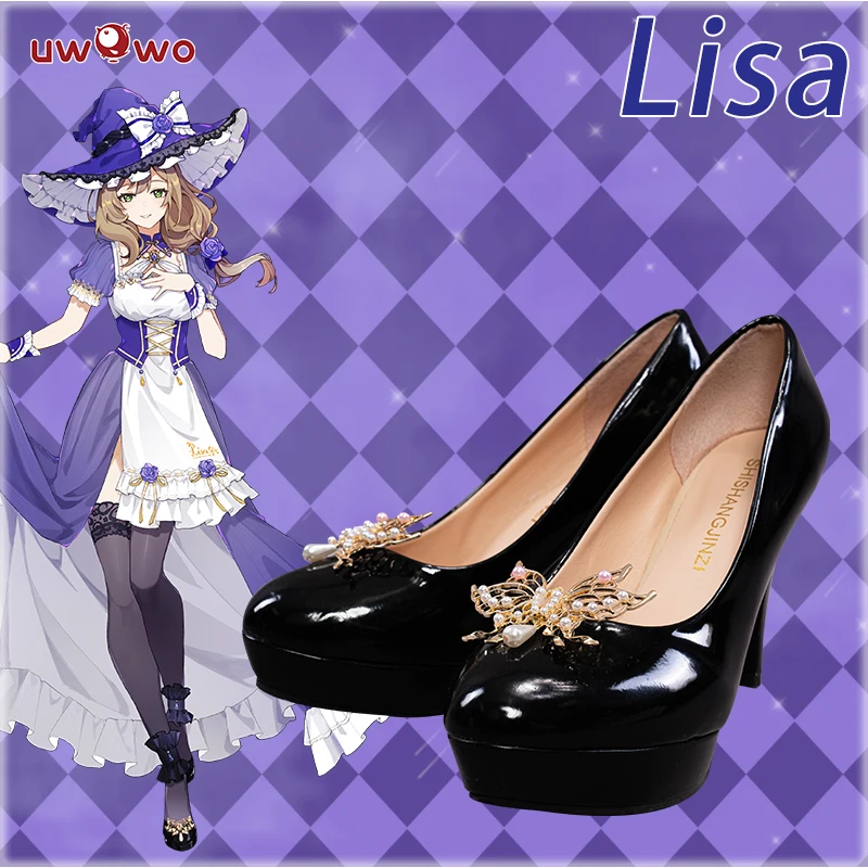 

UWOWO Exclusive Genshin Impact Fanart Lisa Maid Ver Cosplay Shoes ( Shoes Decoration in Costume Set)