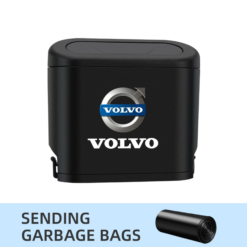 Poubelle de voiture étanche pour Volvo, sac de rangement automatique,  poubelle, S40, S60, S80, XC60, XC90, V40, V60, C30, XC70, V70 - AliExpress