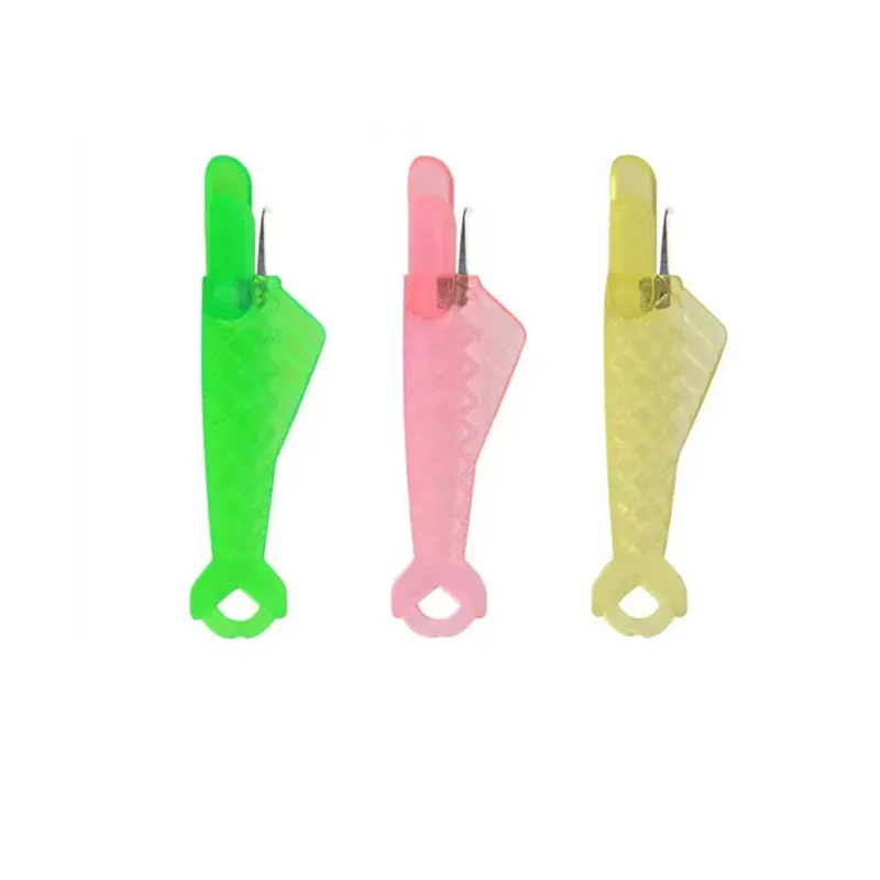 Description Picture 2 of item1/5 Pcs Needle Threader For Sewing Machines Diy Accessories Needlework Bar Thread Guide Piercing Hook Fast Threading Insert Tool