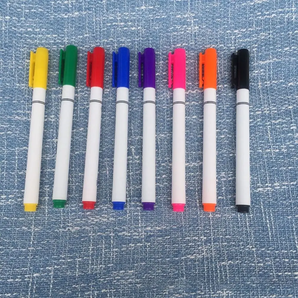 8PCS Waterproof Color Fabric Marker Pen Textile Paint Pen DIY Craft T-shirt Pigment Painting Tools Art Graffiti Drawing Supplies