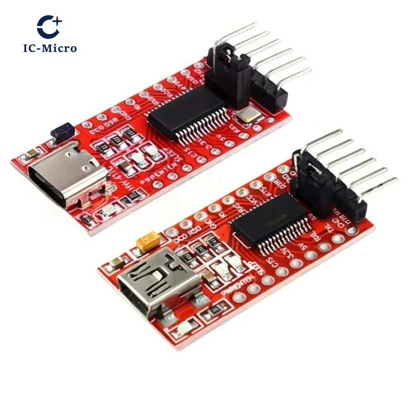 FT232RL FT232 FTDI USB 3.3V 5.5V to TTL Serial Adapter Module 1-10PCS for Arduino FT232 Pro Mini Port USB TO TTL 232 Type-C