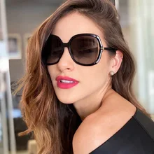 

MIZHO Shine Driving Tinted Polarized Sunglasses For Women Party UV Summer Fashion Transparent Design Female Sunglass Visual