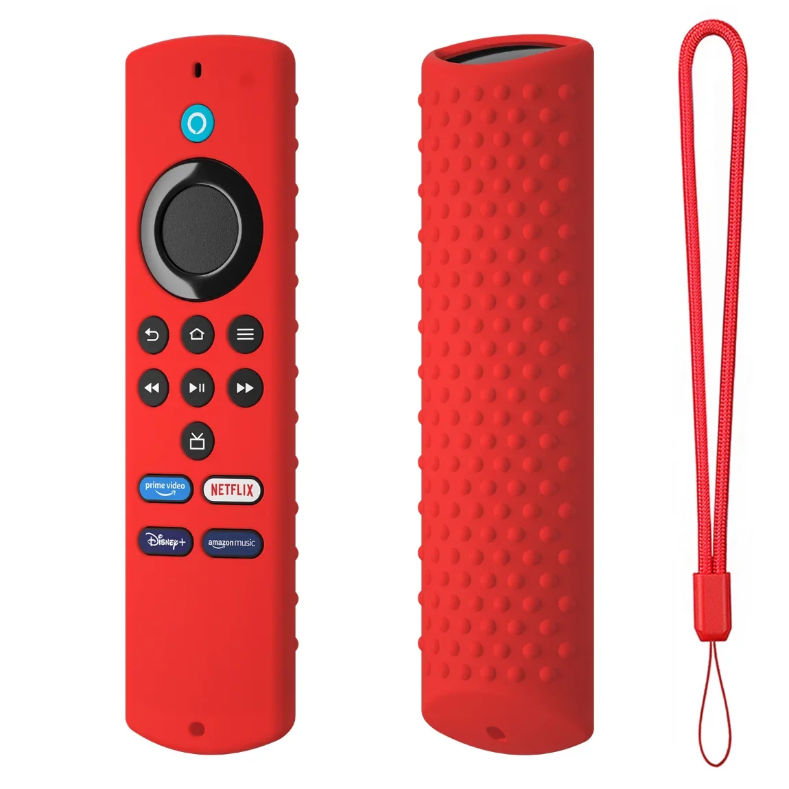 Shockproof and anti-slip replacement protective cover case - Silicone case suitable for Amazon Fire-TV Stick Lite remote control 5