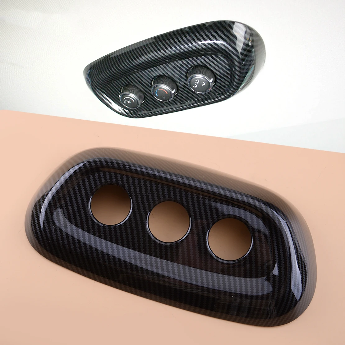 

Стильная крышка ручки кондиционера из углеродного волокна для заднего крыши автомобиля, подходит для Dodge Durango 2014-2018 2019 2020 2021