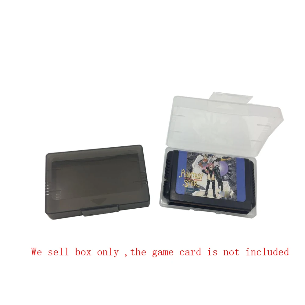 

10pcs High quality Storage box protective clear transparent box cover for Sega MD Japan game card