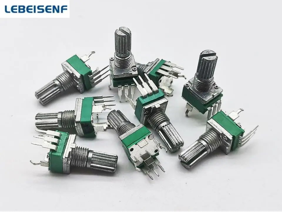 5pcs/lot Sealed 097N single vertical potentiometer B10K B100KA10K