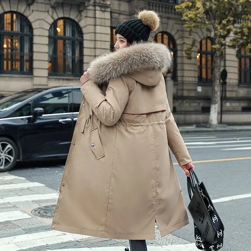 casual com roupas de neve femininas, casaco quente novo, inverno, 2023