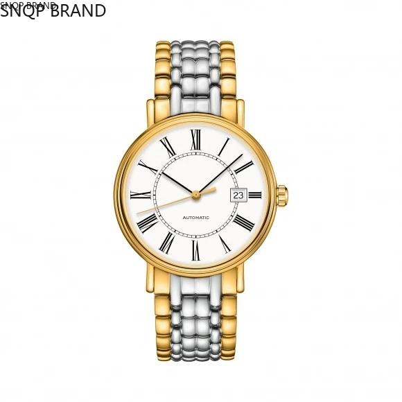 

Rose Beauty mens Gold automatic mechanical Gold White