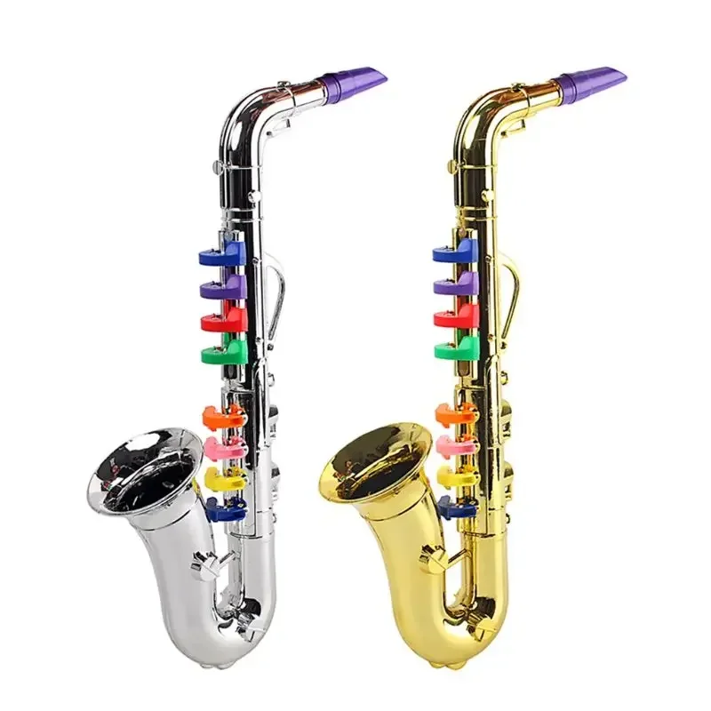 Kids Saxophone Mini Saxophone Toy Trumpet Sound Plastic Trumpet Toy Musical Instrument Toys Learning saxophone musical instrument