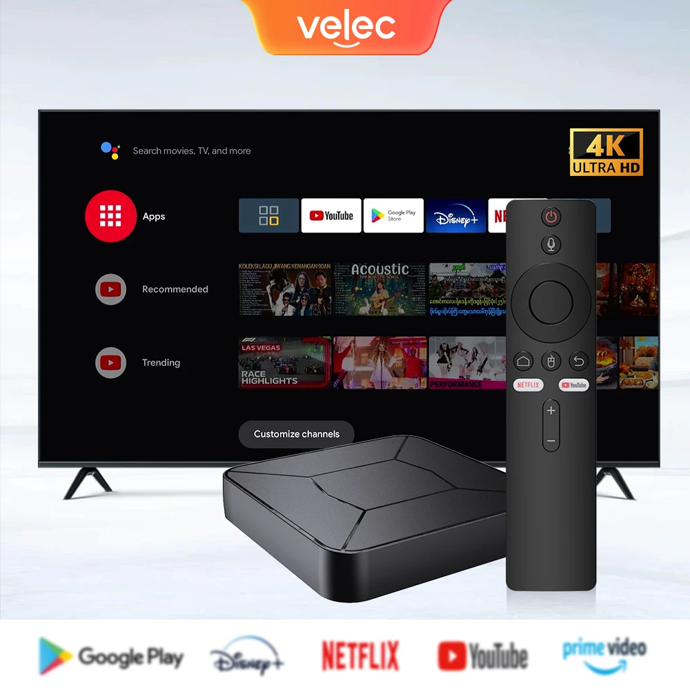 I96 Z8 Android 10 TV Box 2.4G&5G Dual WIFI 4K HDR 3D 2GB 16GB