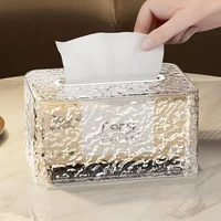 Tissue Box Household Glacier Pattern Living Room Bathroom Good-looking Light Luxury Paper Extraction Box 2