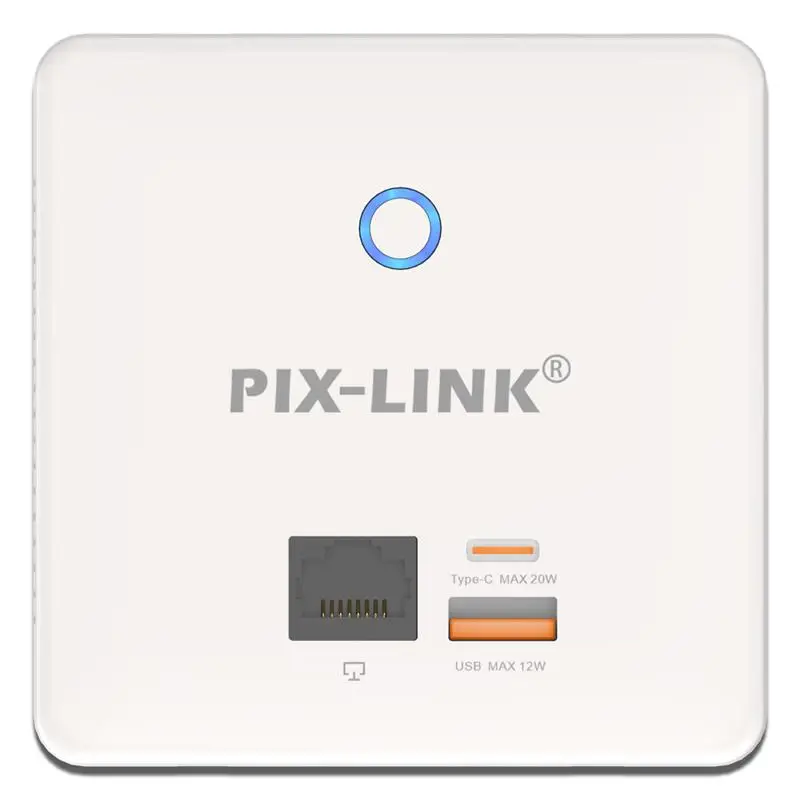 Home Wall Embedded  Access Point Wireless AP Panel Professional 300Mbps Intelligent Extender 20W PD3.0 Fast Charging