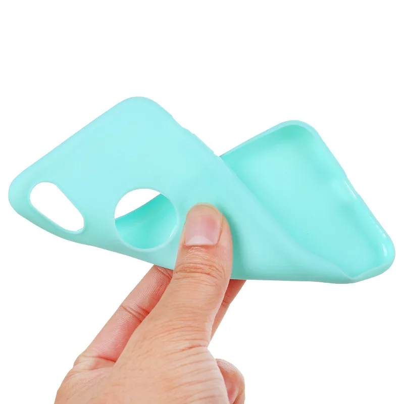 Matte Soft Silicone Candy Pudding Phone Protector Case
