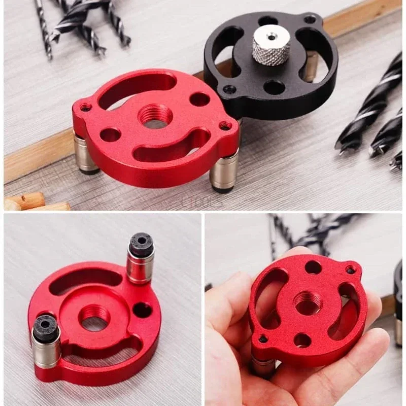 3-10mm Punching Locator Woodworking Vertical Punch Single Hole Positioning Wood Tip Opener Center Punching Board Splicing Tool high carbon steel wood woodworking tool round shank twist three brad point drill bit positioning woodworking bit twist drill