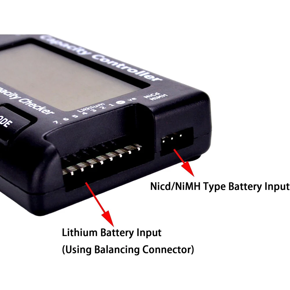 CellMeter 7 LiPo LiFe 리튬 이온 NiMH Nicd용 디지털 배터리 용량 검사기 컨트롤러 테스터