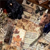 Journal GO 30pcs Retro Burnt Material Paper DIY Decorative Collage Scrapbooking Diary Material Craft Supplies Background Paper 3