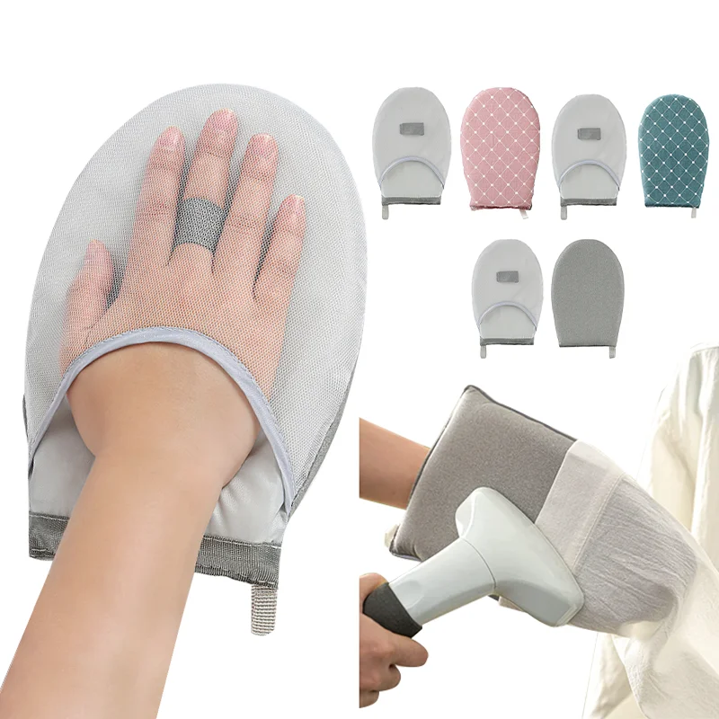 Handheld Mini Heat Resistant Ironing Pad Board Garment Steamer Ironing Gloves Household Washable Board for Fabrics