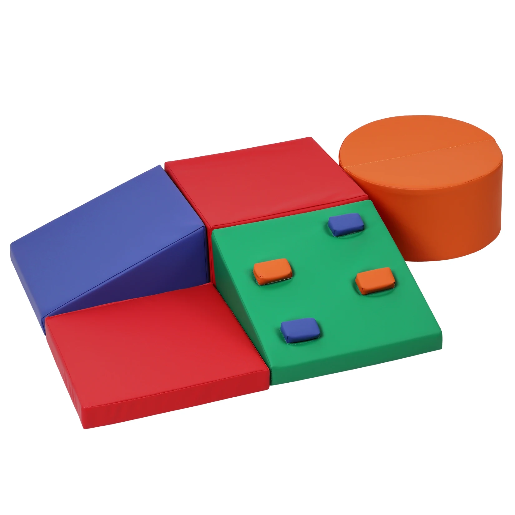 Foam Climbing Blocks for Toddlers and Preschoolers - Soft Climbing Indoor Set - Active Play Set for Climbing, Crawling 5PCS 5
