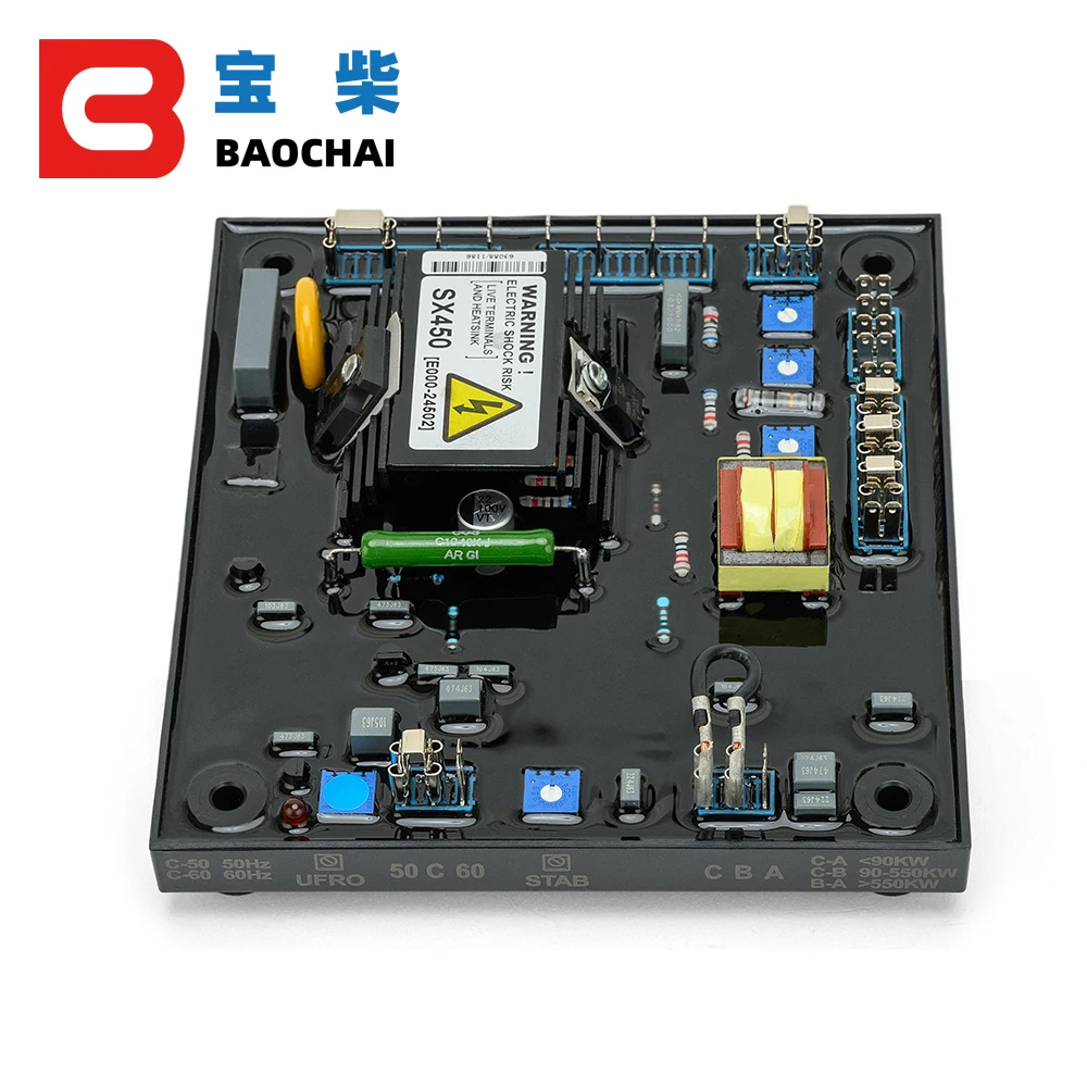 새로운 SX450 MX350 AVR 브러시리스 발전기 전압 조정기 범용 발전기 전자 보드