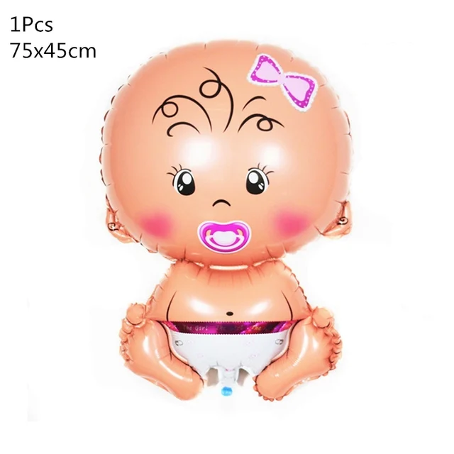 4D Transparent Baby Shower Boy Girl Bear Bubble Ball Kids 1st Birthday Party Blue Pink Helium Balloon Gender Reveal Decoration 1pc baby girl