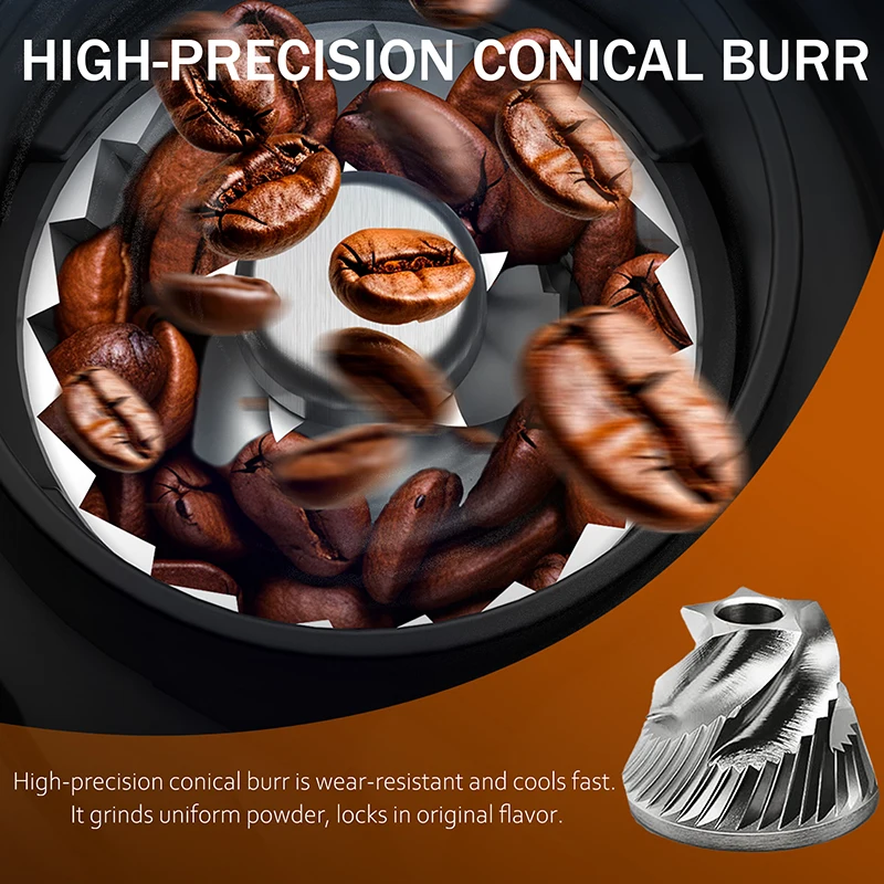 مطحنة القهوة المخروطية