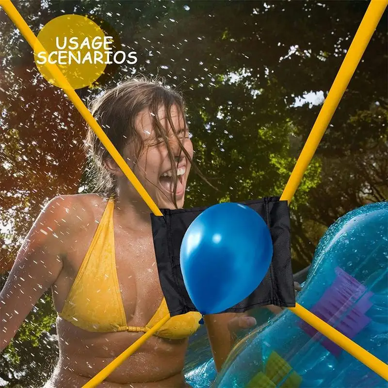 Water Balloon Launcher 300 Yard Long Range 3 Person Slingshot Outdoor Beach Bombs